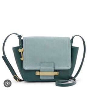 FOSSIL | Alpine Green Ava Crossbody Bag Leather Suede